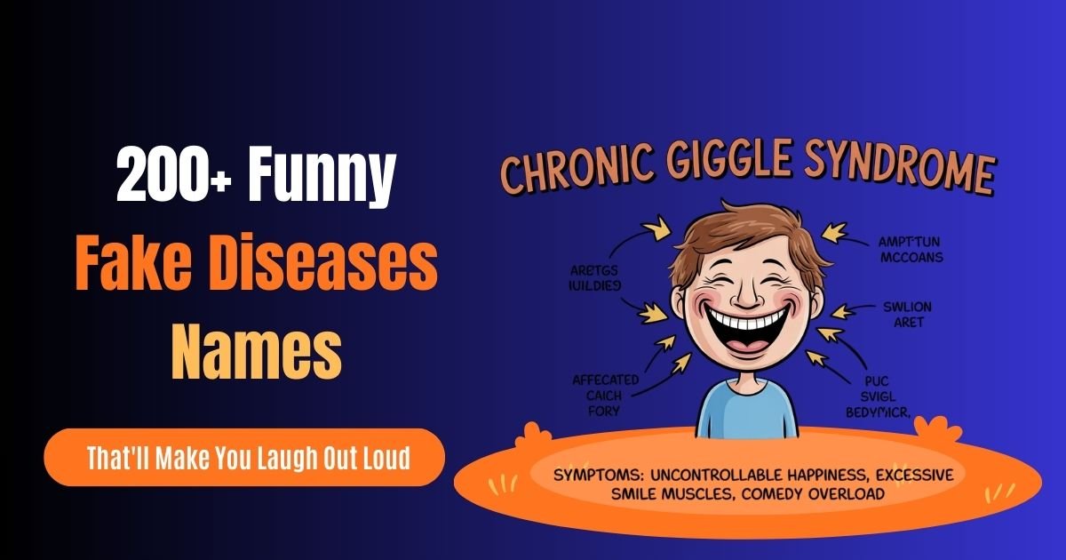 200+ Funny & Creative Names for Fake Diseases That'll Make You Laugh Out Loud
