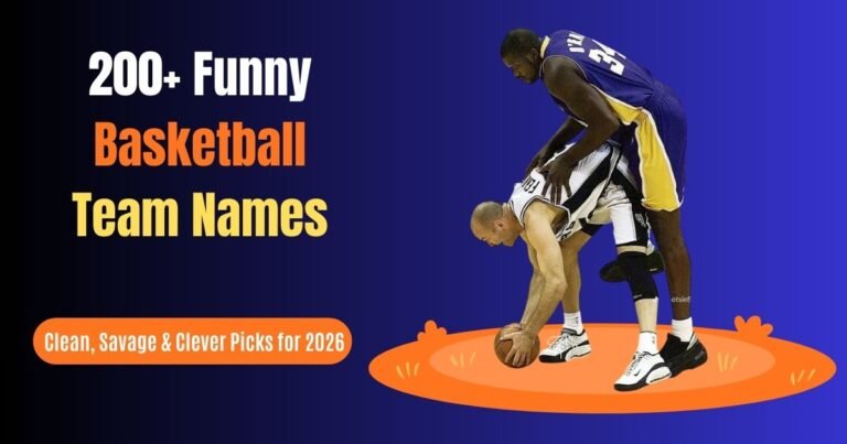 Funny Basketball Team Names