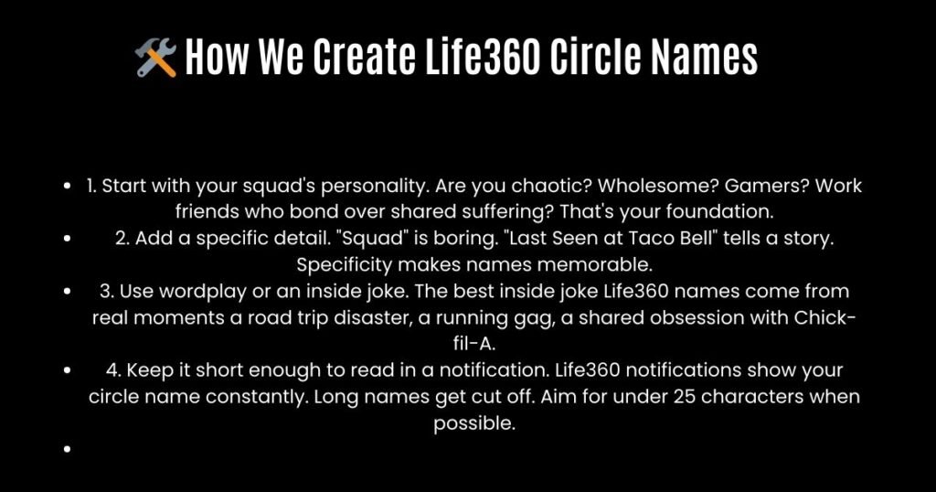 🛠️ How We Create Life360 Circle Names