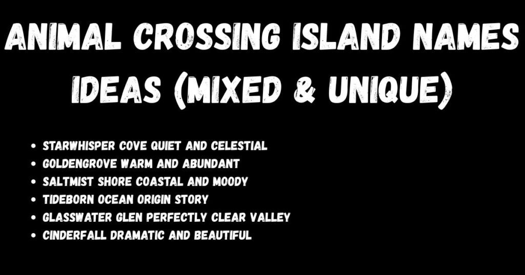 Animal Crossing Island Names Ideas (Mixed & Unique)