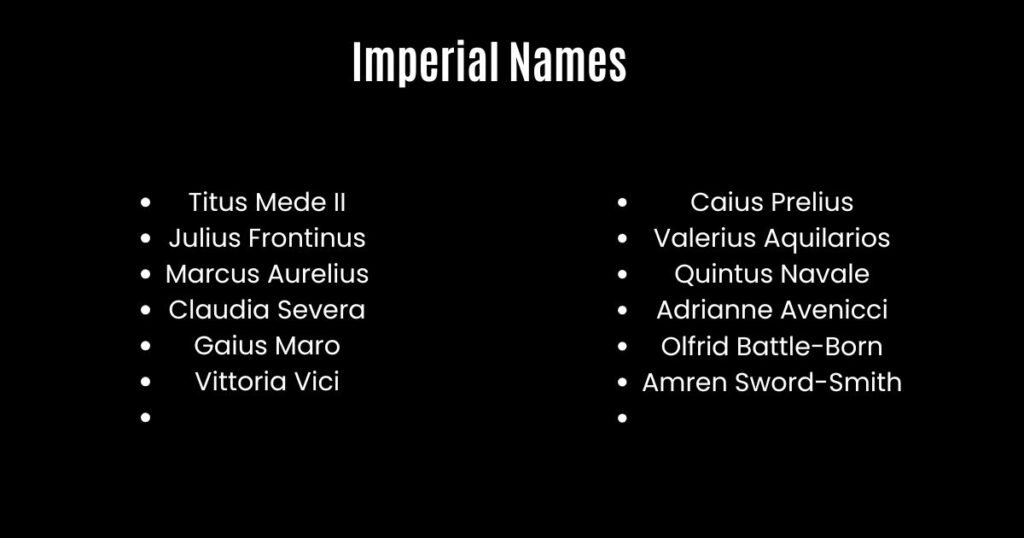 Imperial Names