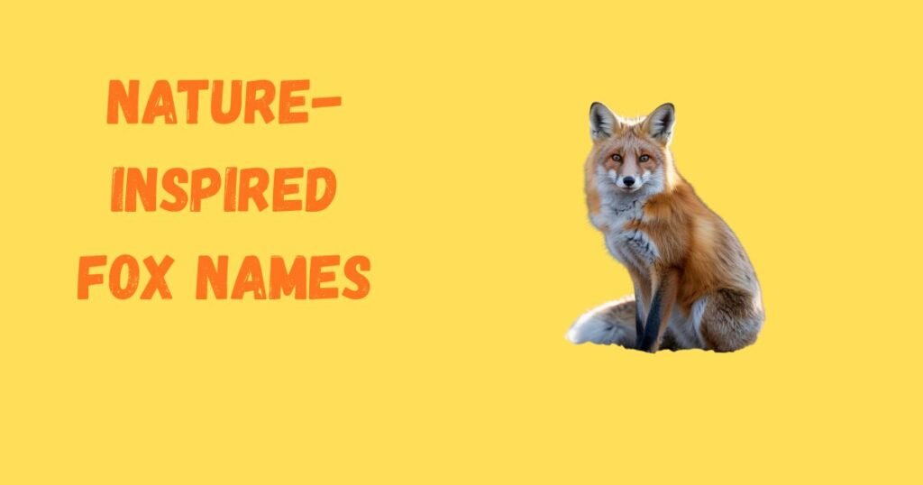 Nature-Inspired Fox Names
