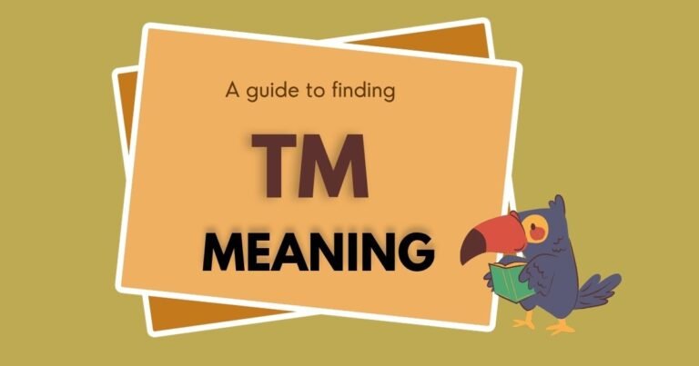 TM Meaning in Text