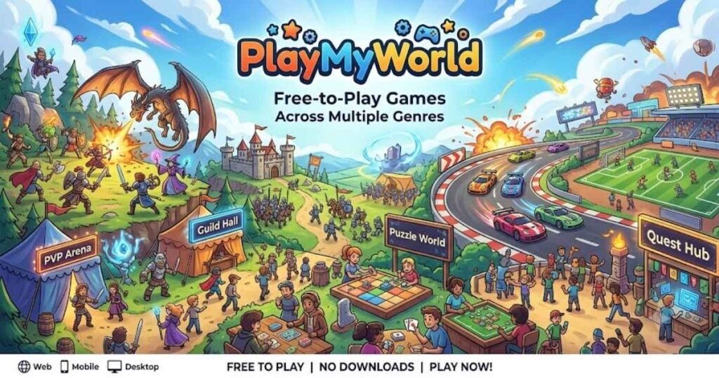 PlayMyWorld Free-to-Play Games Across Multiple Genres